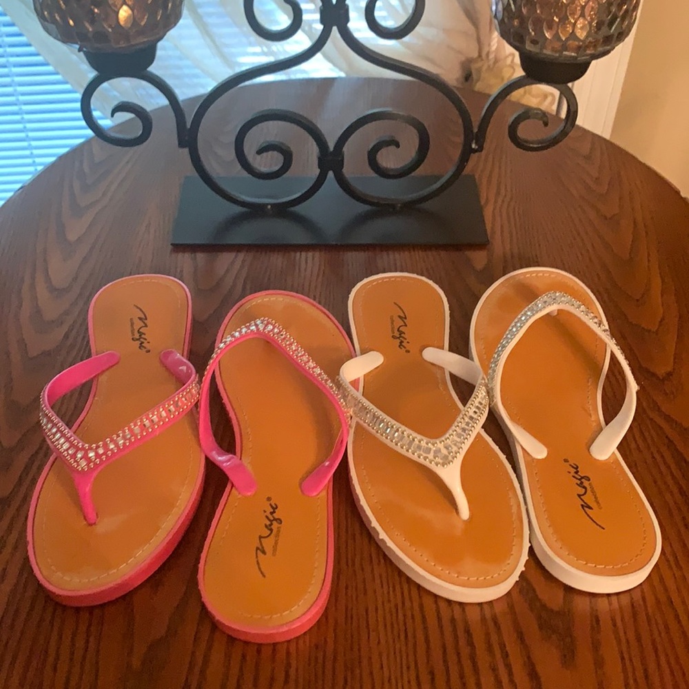 Magic Collection Sandals. Size 8. Both pair $5.